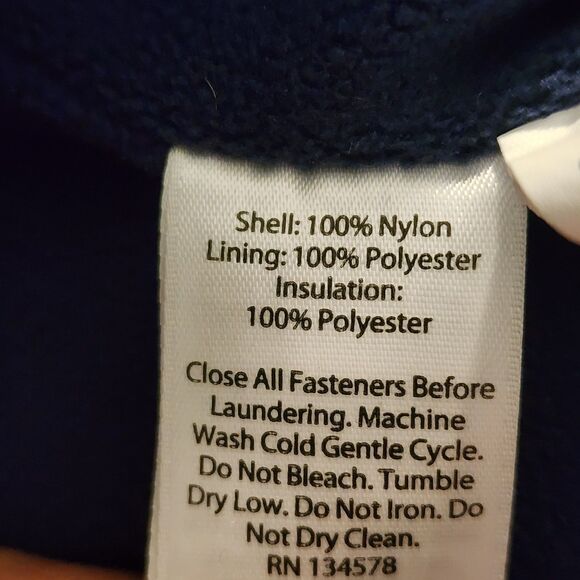 Vineyard Vines Boys Red Blue Nylon Puffer Vest Size Large - Picture 9 of 11